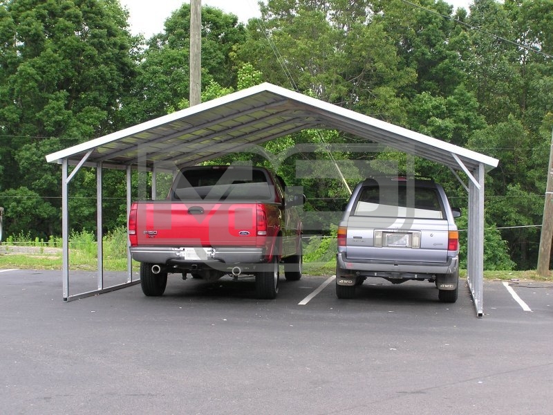 Carport | Boxed Eave Roof | 18W x 21L x 6H