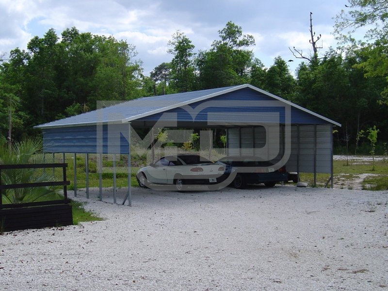 Carport | Boxed Eave | 30W x 26L x 8H | Triple-Wide