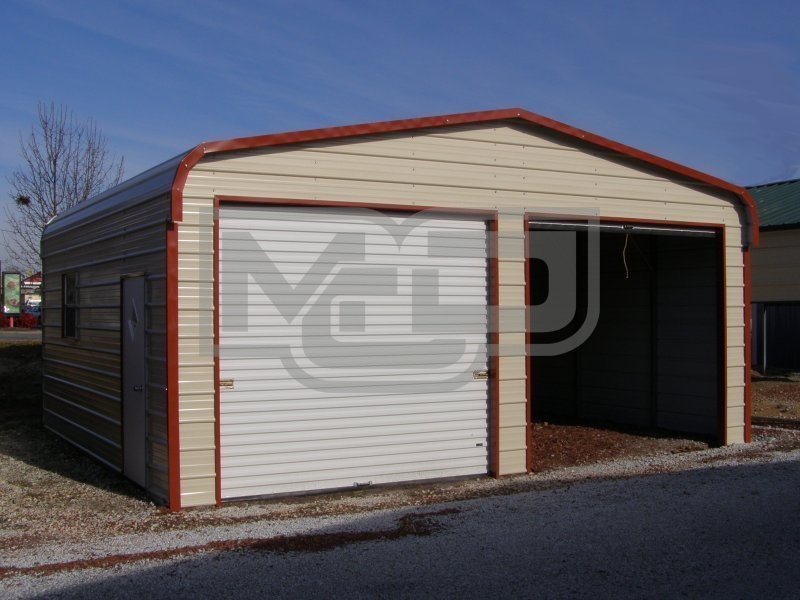 Garage | Regular Roof | 18W x 21L x 9H` | 2-Car Garage Garage | Regular Roof | 18W x 21L x 9H` | 2-Car Garage