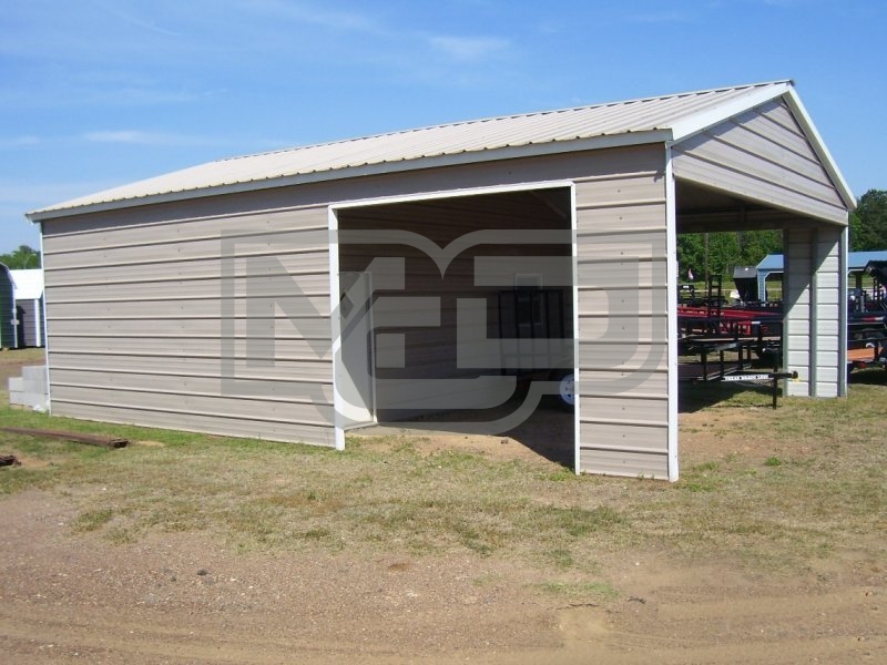 Custom Storage Garage | Vertical Roof | 24W x 31L x 10H | Metal Garage Custom Storage Garage | Vertical Roof | 24W x 31L x 10H | Metal Garage