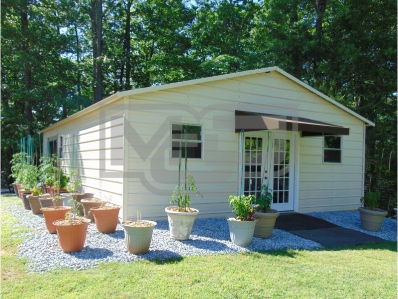 Steel Workshop Building | Vertical Roof | 24W x 36L x 9H | Metal Building Steel Workshop Building | Vertical Roof | 24W x 36L x 9H | Metal Building